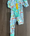 Blue & Orange Adventure Bamboo Zippy