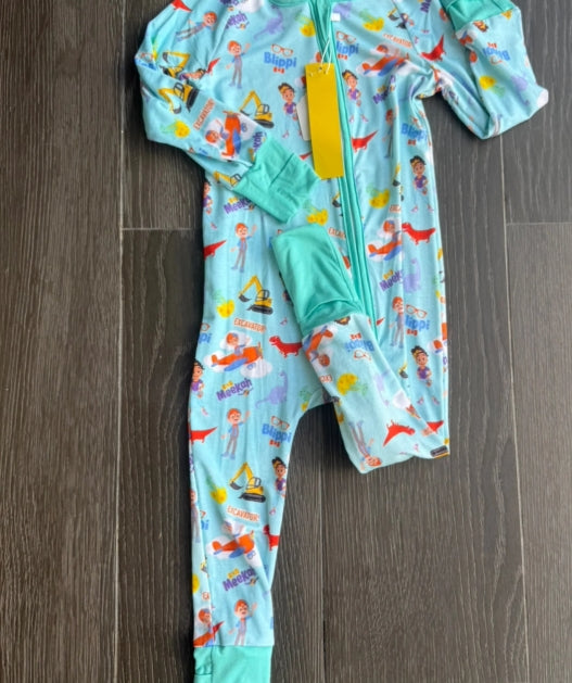 Blue & Orange Adventure Bamboo Zippy